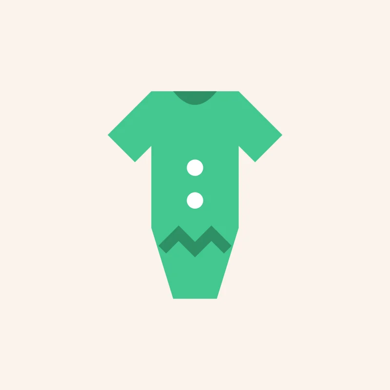 3D Dinosaur Cotton Romper (illustration)